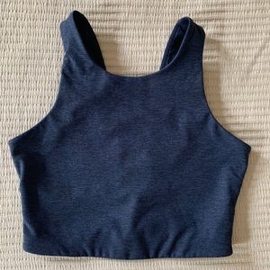 Outdoor Voices Venus Crop Top in Navy